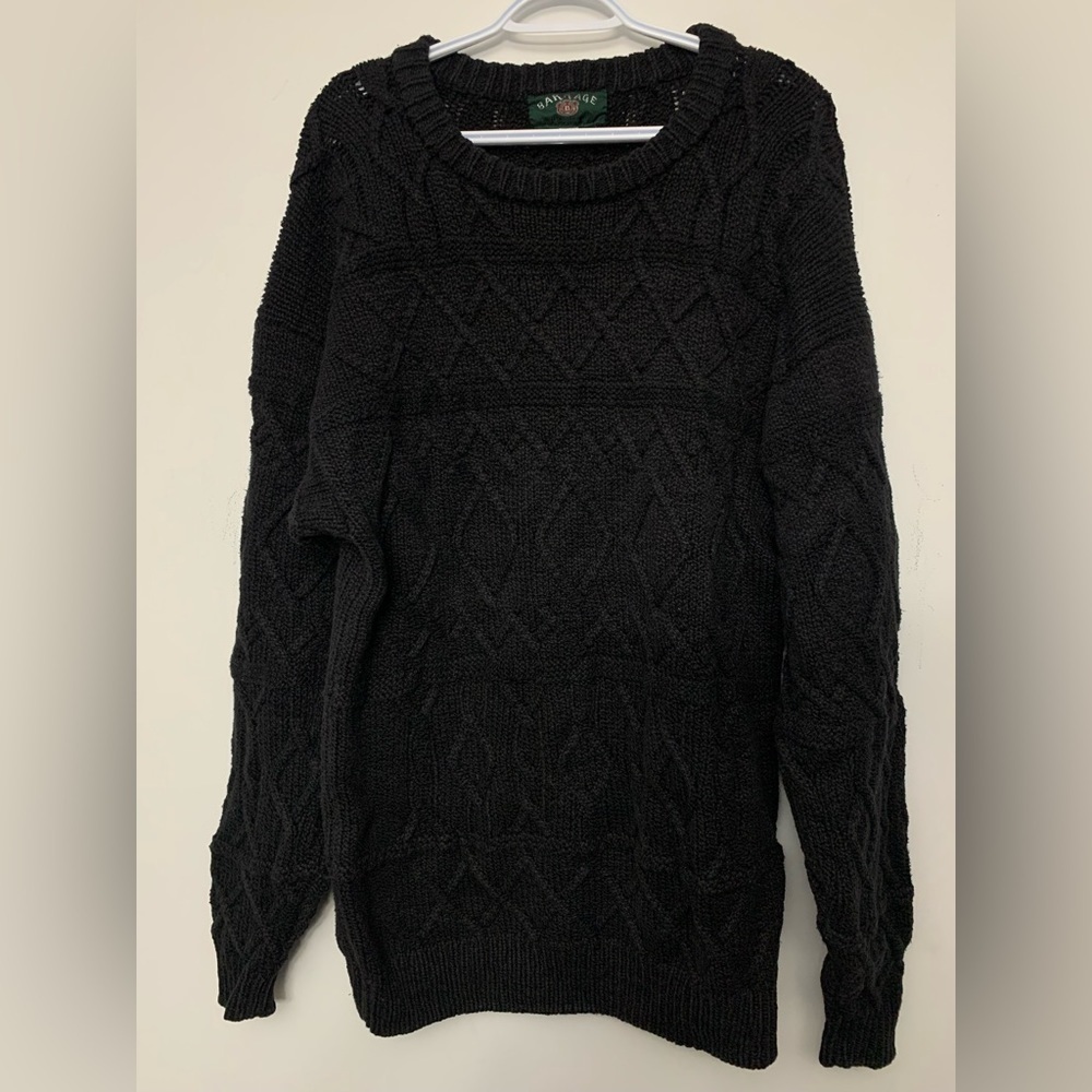 Vintage crewneck wool long sweater size large